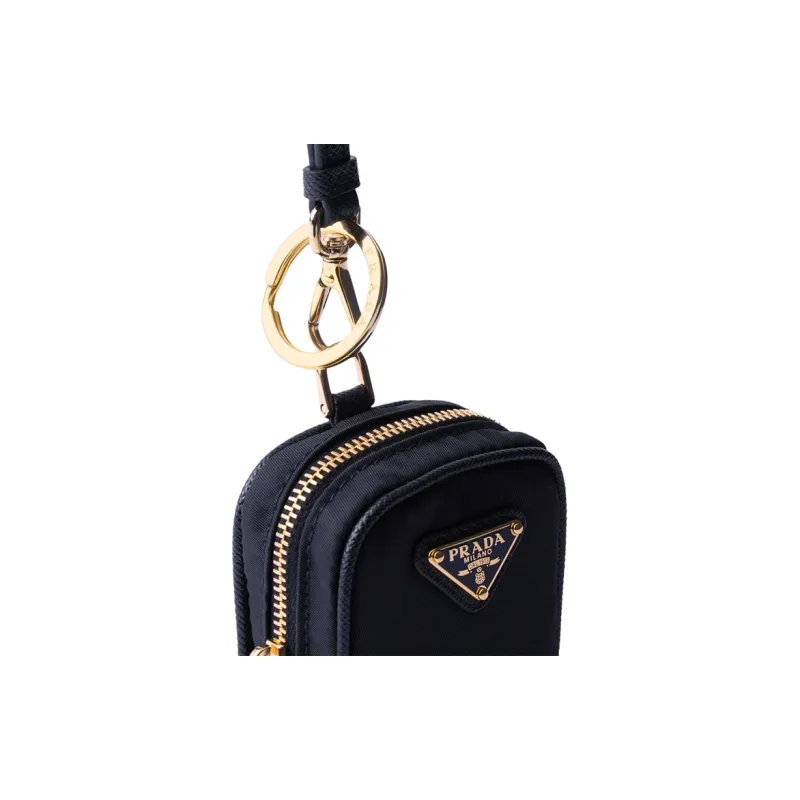 PRADA Re-Edition Recycled Nylon Clutch Mini Women's Blue-2