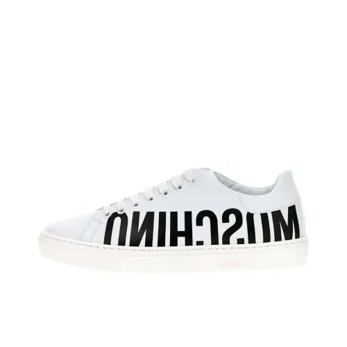 MOSCHINO Skateboard Shoes Men Low-Top White