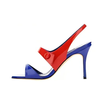 MANOLO BLAHNIK Strap Sandals 9cm Women's Blue