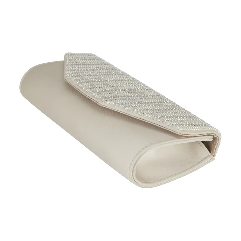 RiotLILY Fabric Clutch Women's White-1
