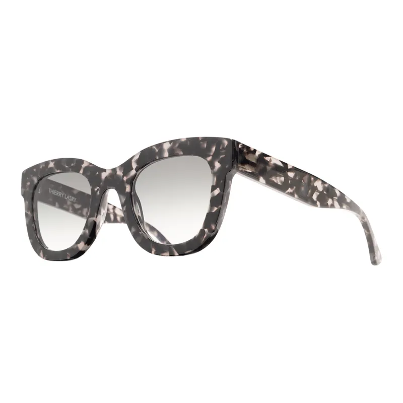 Thierry Lasry Acetate Oval Sunglasses Unisex Black-0