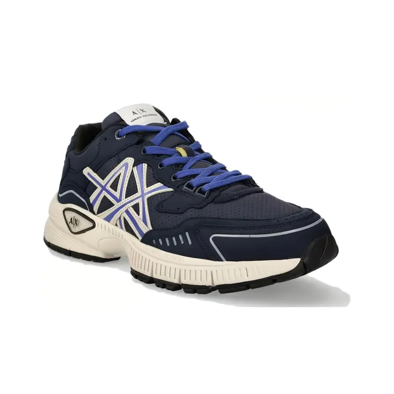EMPORIO ARMANI Exchange Low Top Casual Shoes Men's Marine Blue-2