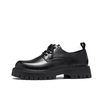 Beidouniao Dress Shoes Men Low Top Gray, Brown, Black