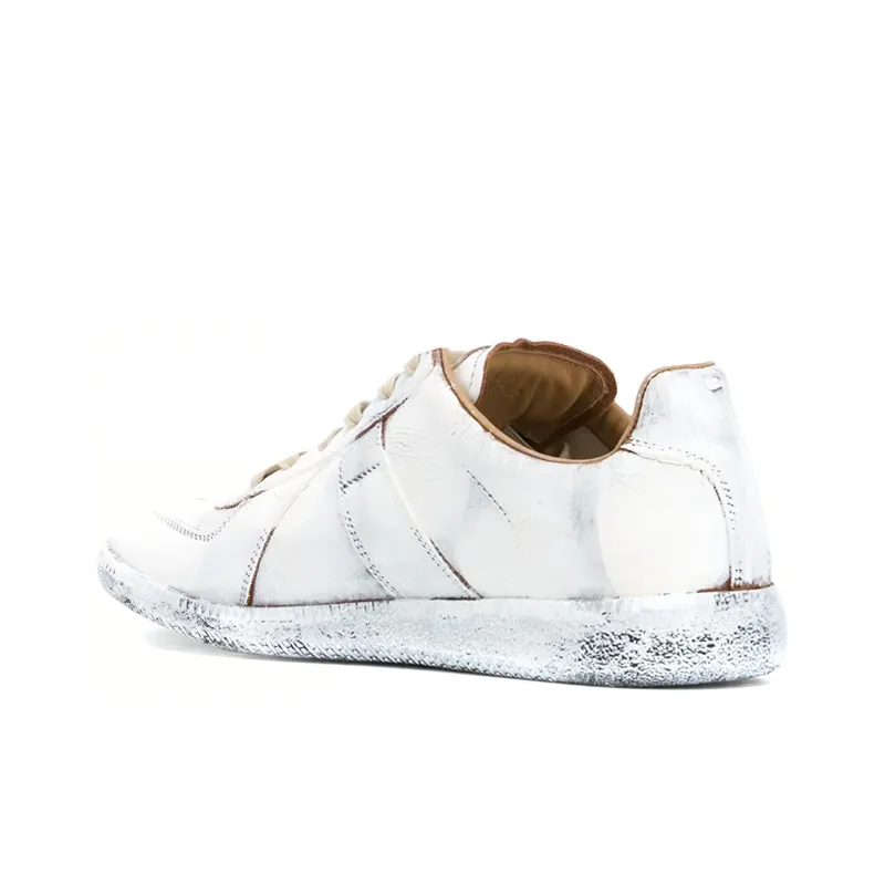 Maison Margiela Replica Low White Brown Paint-3