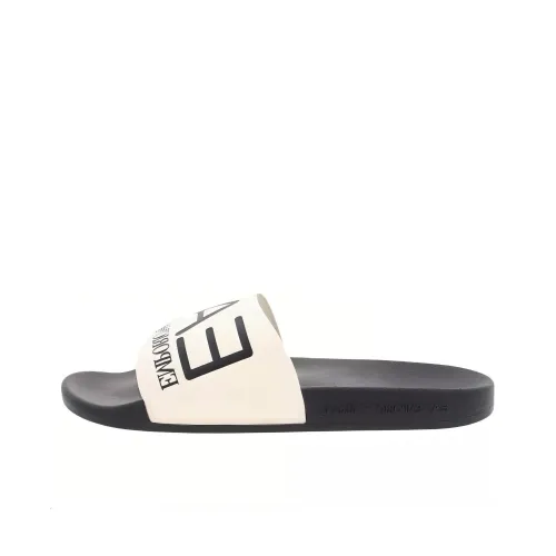 Ea7 EMPORIO ARMANI Logo-print Moulded-footbed Slides