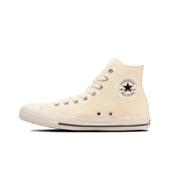 Converse All Star WASHEDCANVAS HI Durable Cushioning High-Top Canvas Shoes Unisex Ecru Japan Version