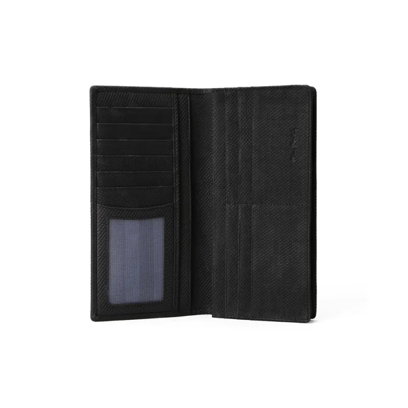 PIERRE CARDIN Top Grain Cow Leather Business Suit Wallet Men's Black/Coffee-3