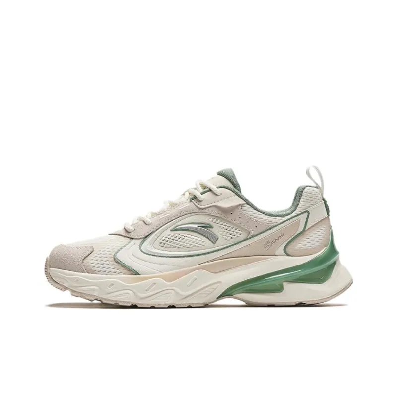 Anta Millennium 7 Cushioning Wear Resistant Low Top Casual Shoes Men's White Gray Green-0