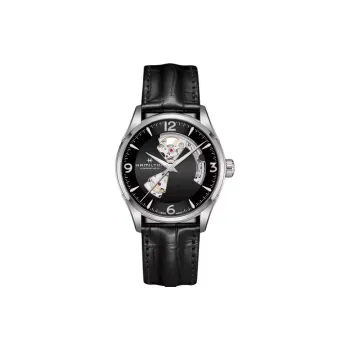 HAMILTON Automatic Mechanical Movement Unisex Watch 42mm Black Dial Stainless Steel Case
