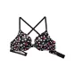 Black White Floral Polka Dot Print