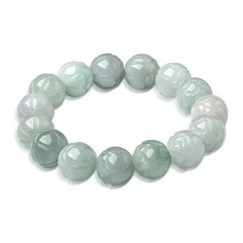 Best Wishes Bean Type Jadeite Bracelets Unisex