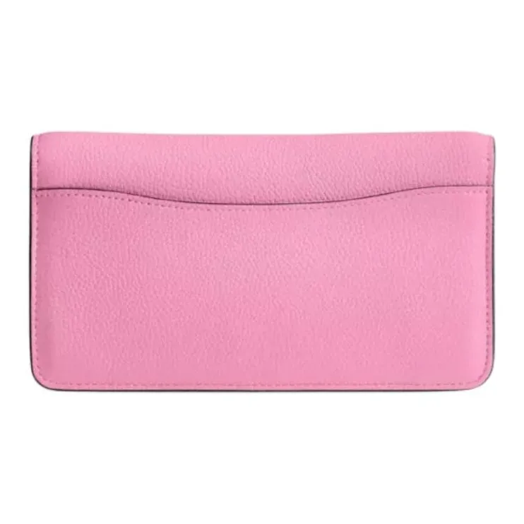 COACH Tabby Pebbled Leather Shoulder Bag, Crossbody Bag Trumpets Women's Bright Pink-2