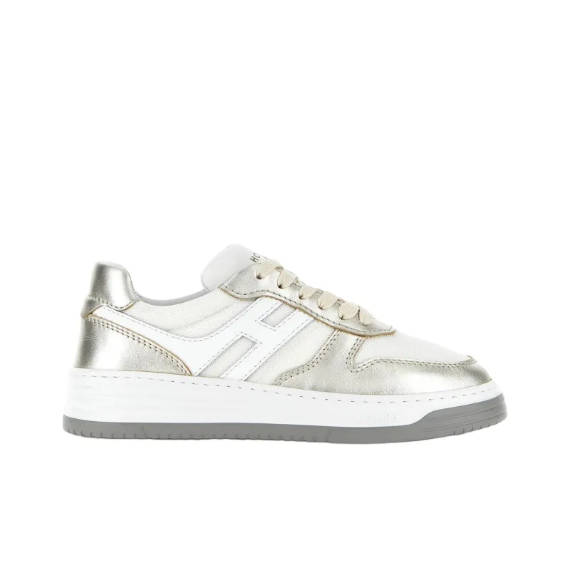 HOGAN H630 Metallic Panelled Low-Top Sneakers Women's-1