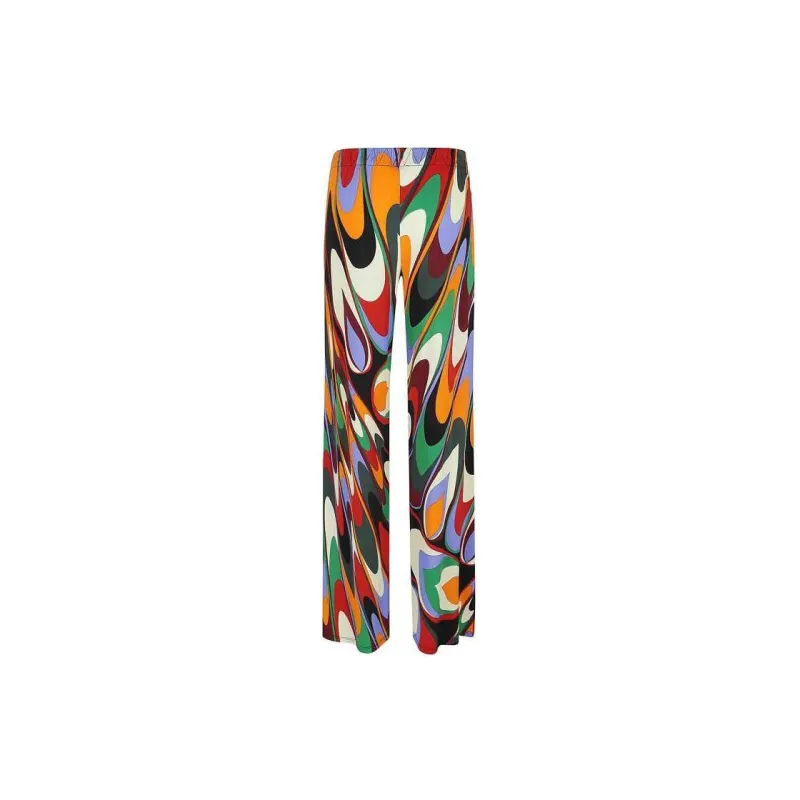 EMILIO PUCCI Onde-print Satin Palazzo Trousers-1