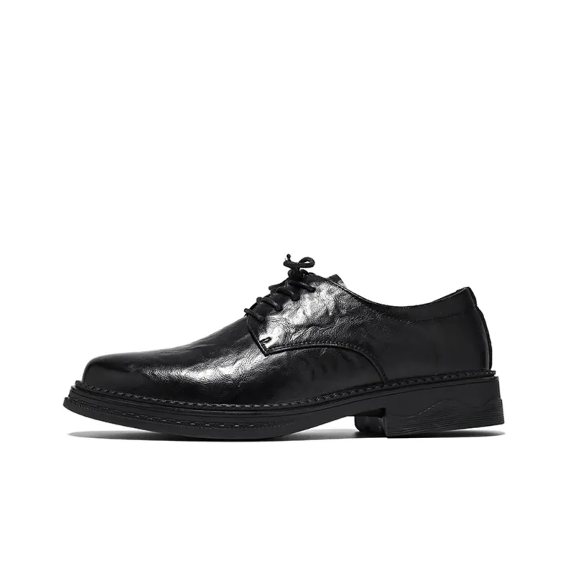 SHUPATE Dress Shoes Men Low Top Black/Brown-20