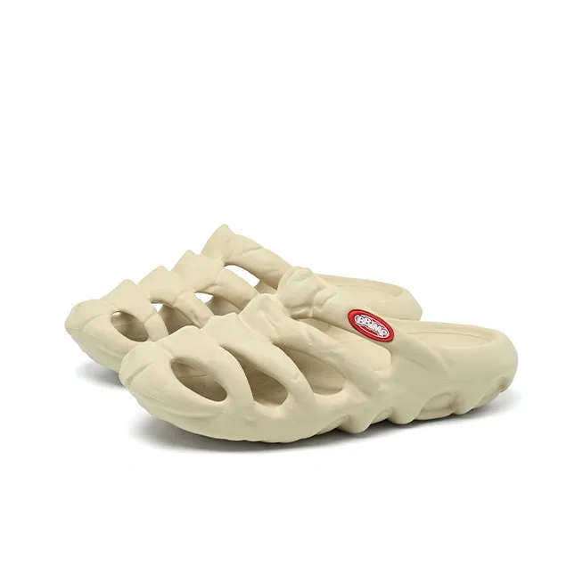 BBIMP Wrap toe Slippers Unisex Beige Yellow-1
