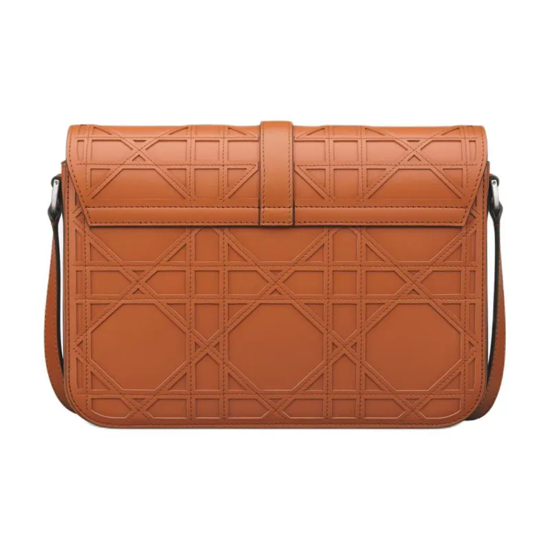 DIOR Cannage Cosmo Leather Shoulder Bag Crossbody Bag Men's Cognac-3