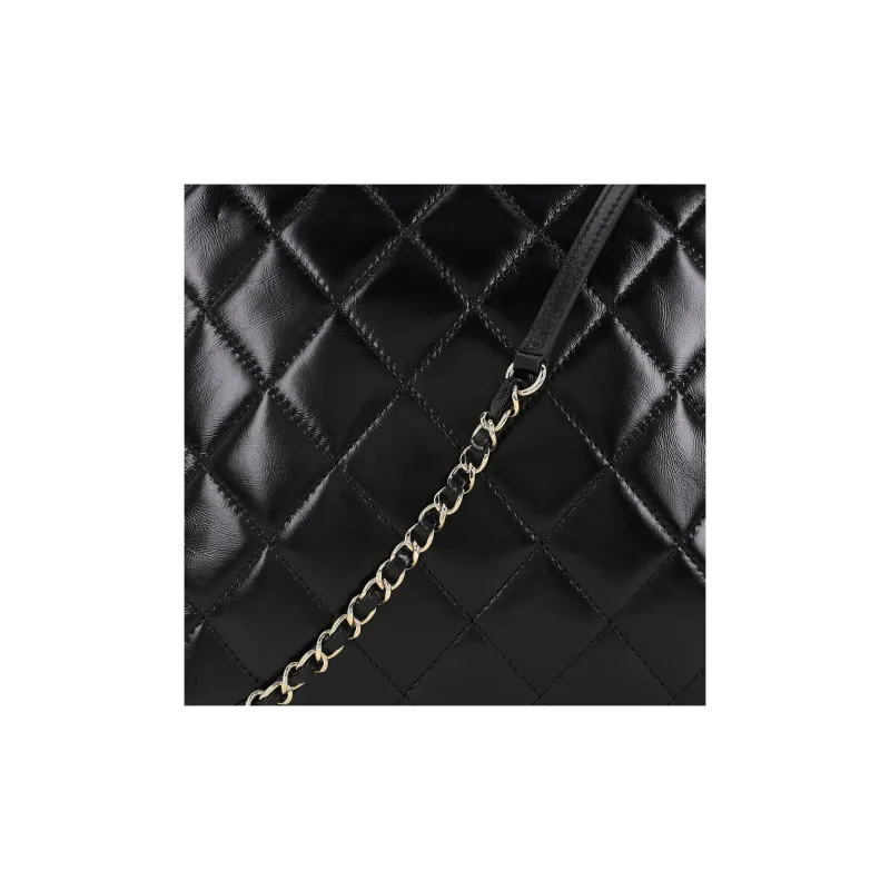 CHANEL Sheepskin Camera Bag, Shoulder Bag, Crossbody Bag Women's Black-5