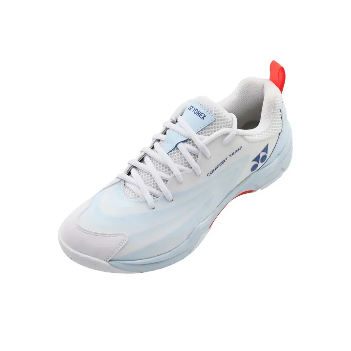 YONEX Power Cushion Cushioning Rebound Slip Resistant Lightweight Low Top Badminton Shoes Unisex White Light Blue-2