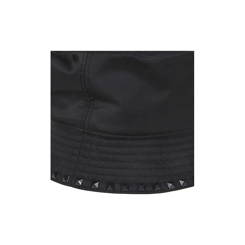 Valentino Cotton Bucket Hats Men's Black-2