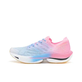 XTEP Racing 160X 5.0 Running Shoes Men Low Top Fluorescent Cherry Pink/Moon Blue
