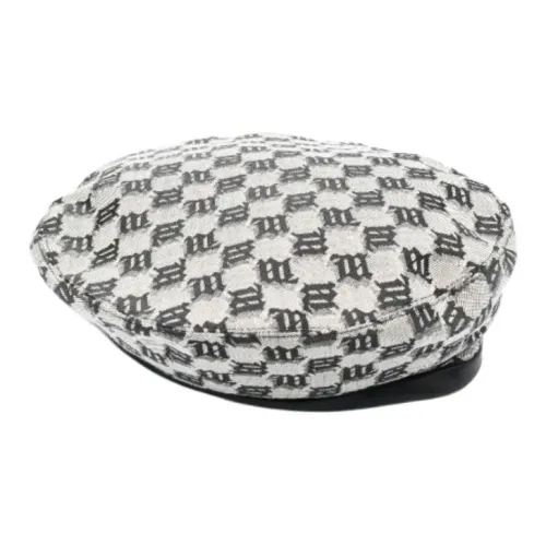 Misbhv Monogram Jacquard Drawstring Beret