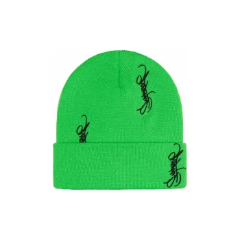 Supreme Tag Beanie Green