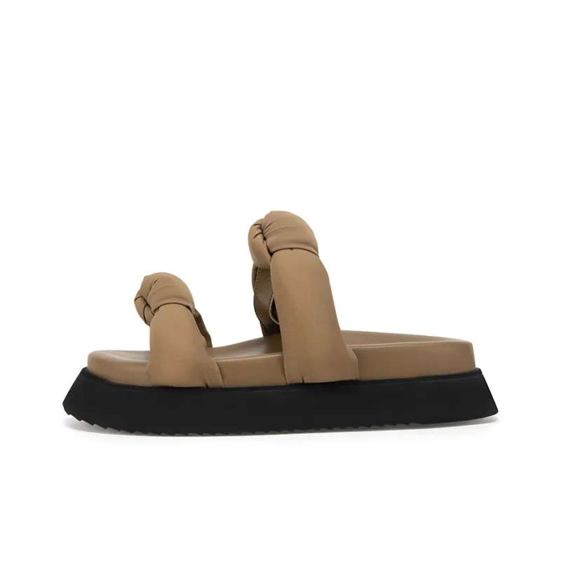 MIO Slide Slippers Women's Ecru/Khaki-6
