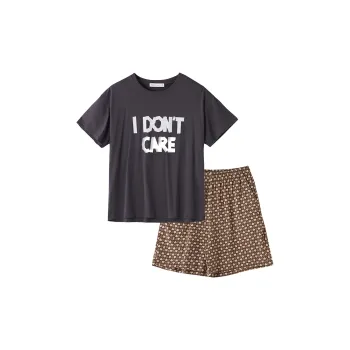QINZUIMAO Pajama Set Women's Slate Gray