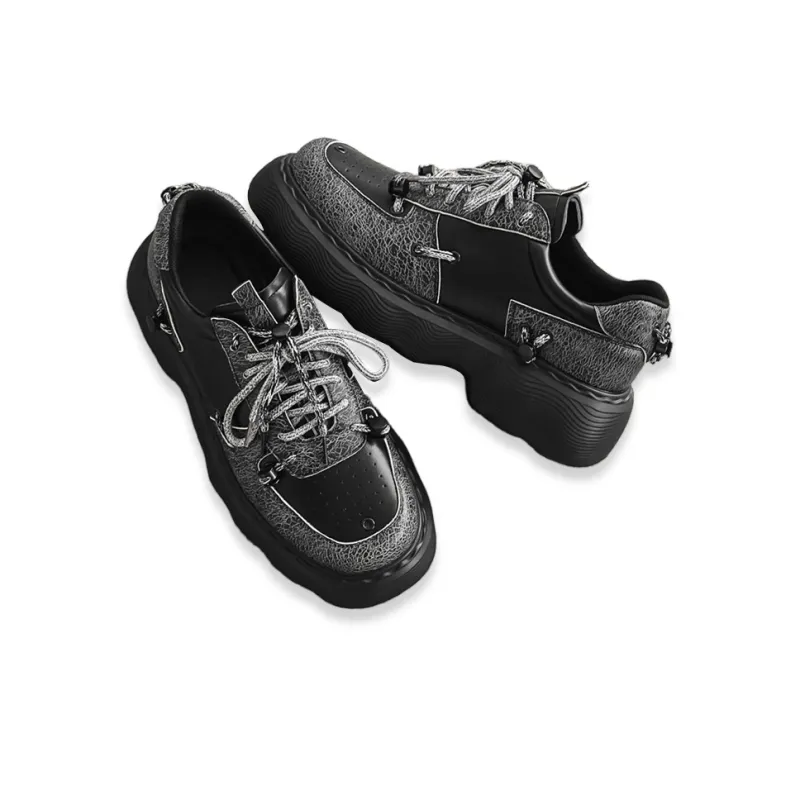 Lady's House Low-Top Life And Leisure Men's Black-4