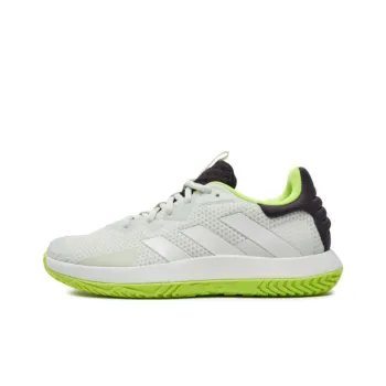 Adidas Solematch Control Cushioning Anti Slip And Wear Resistant Low Top Tennis Shoes Men's Gray Green