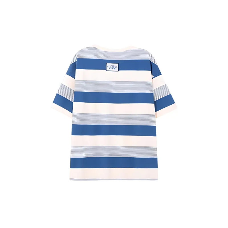 B.Duck T Shirt Women's Blue Stripes-1