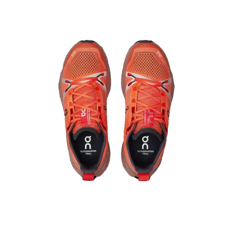 On Running Cloudsurfer Trail Flame Dustrose Women's-3