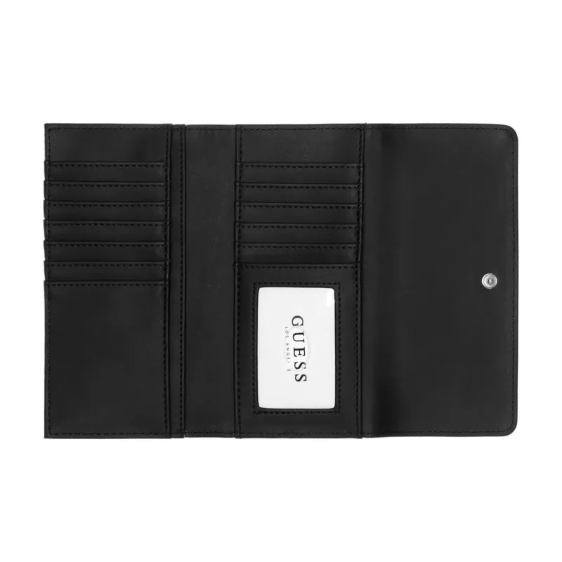 GUESS Smooth Artificial Leather Clutch Unisex Black-2