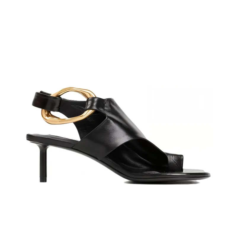 JIL SANDER Open-toe Leather Sandals-1