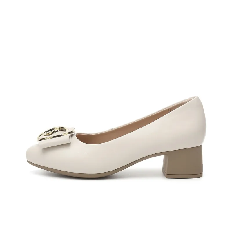 Rich Birds Top Grain Cow Leather Casual Single Shoes 4.5cm Women's-5