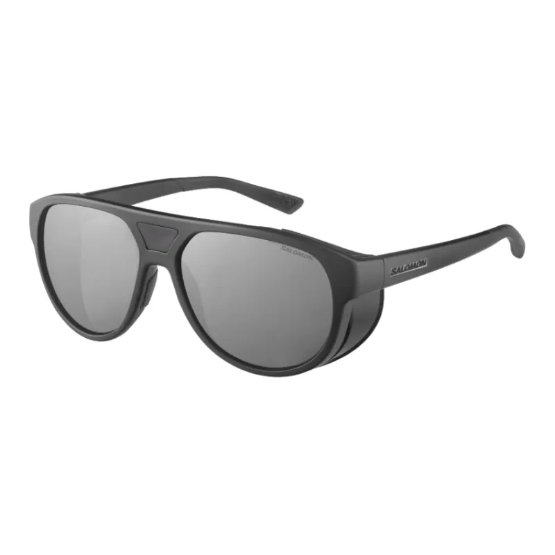 SALOMON Irregular Shape Sunglasses Men's Black-0