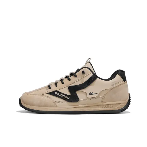 WARRIOR Skateboard Shoes Men Low-Top Khaki/Black