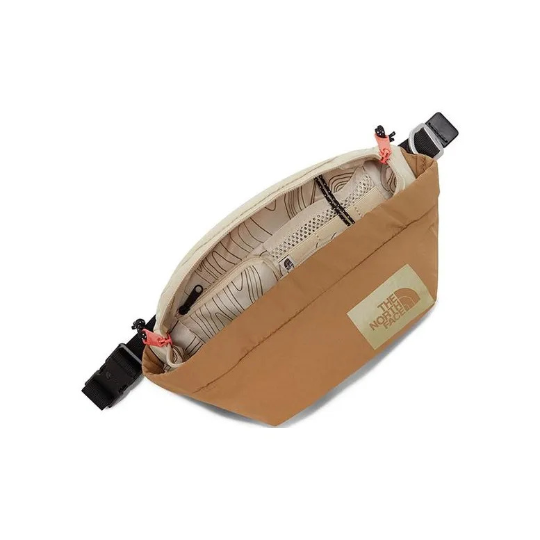 THE NORTH FACE Recycled Nylon One Shoulder Crossbody Fanny Pack Regular Unisex Brown-3