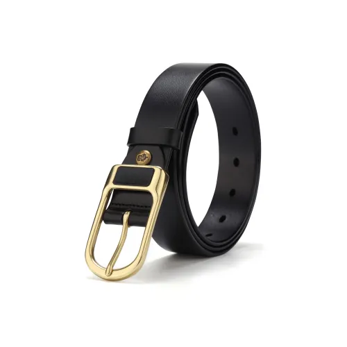 BISON DENIM Pin Buckle Belt Width 3.4cm Belt Cow Leather Casual Vintage Men's