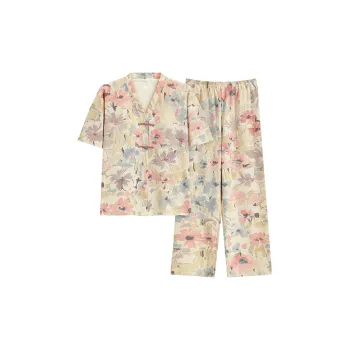 The Story Of The Flower Season Pajama Set Women's Multicolor
