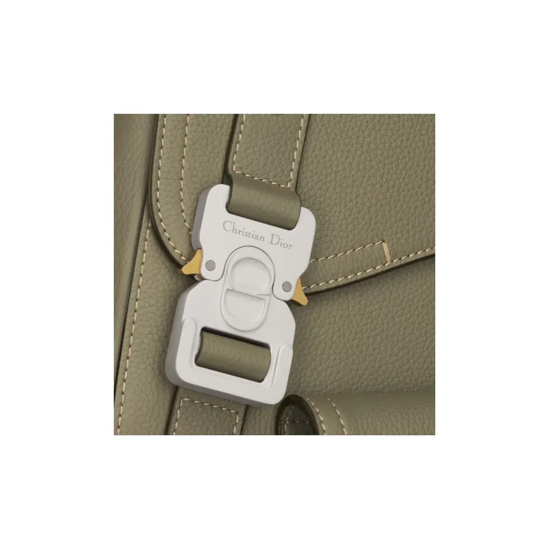 DIOR Gallop Grained Calfskin Backpack Double-Shoulder Large Size Men's Khaki-4