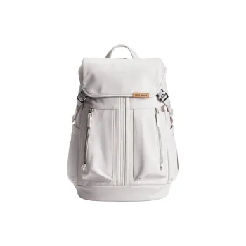 NAYO SMART Nylon Backpack Medium Size Unisex White