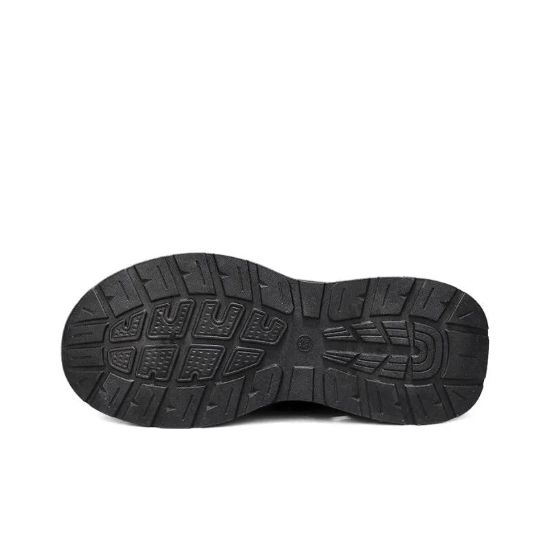 WARRIOR Chunky Sneakers Men Low Top Black/Gray-5