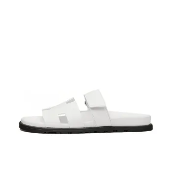 HERMES Chypre Stylish Sandal Men's White