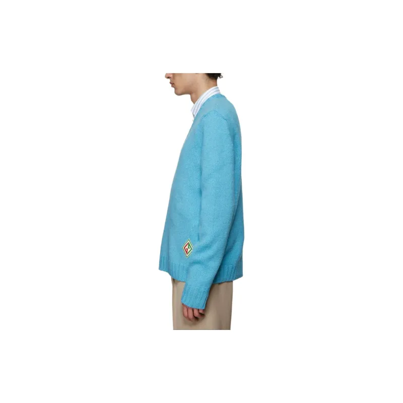 GUCCI Logo-embroidered Wool Jumper-2