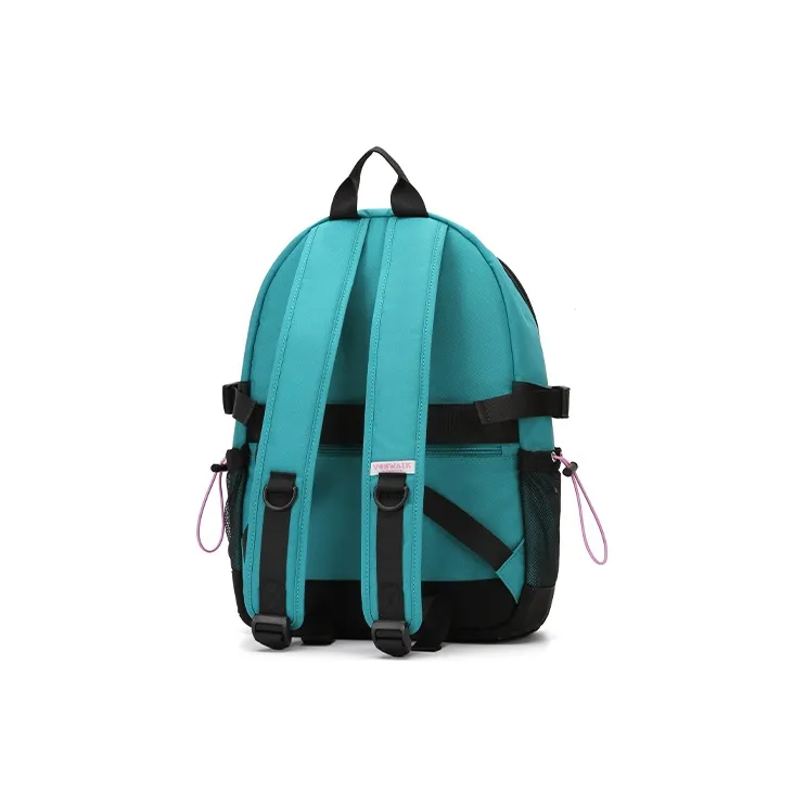 VANWALK Fabric Backpack Regular Unisex Yellow/Green/Blue-6