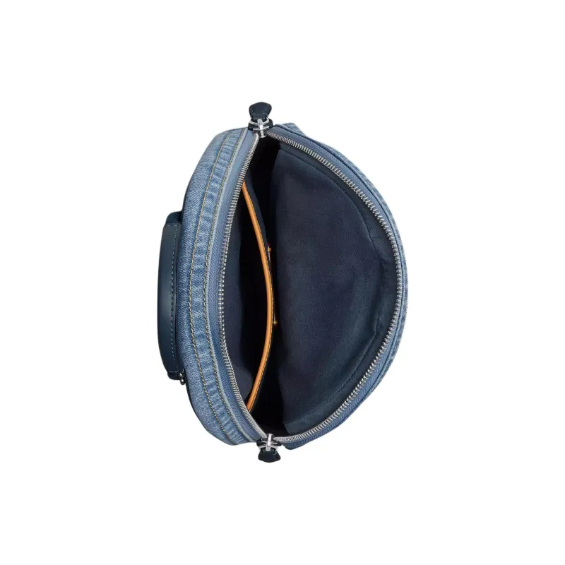 COACH Charter Denim Shoulder Bag, Crossbody Bag Trumpets Men's Indigo-3