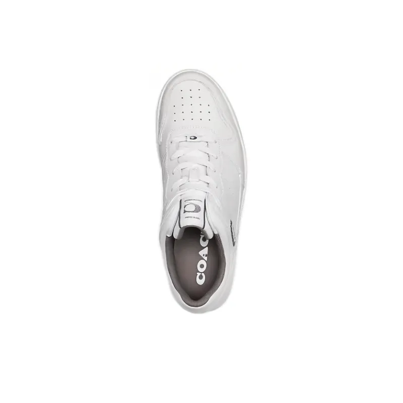 COACH Skateboard Shoes Men's White-3