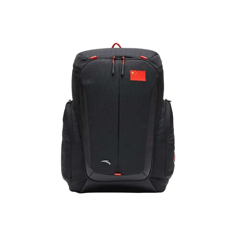 Anta Polyester Backpack Regular Men's Basic Black-0